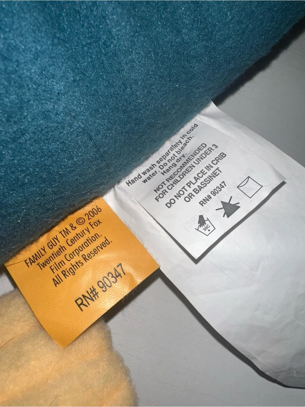 Vtg 2006 Quagmire Cuddle Pillow